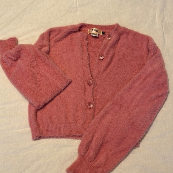 Super soft pink cardigan size medium - Picture 1 of 3